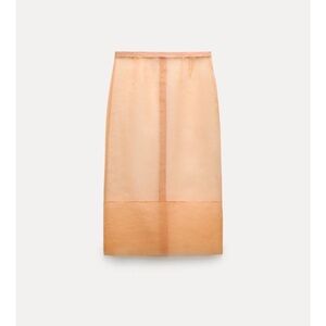 Zara sheer organza midi skirt
